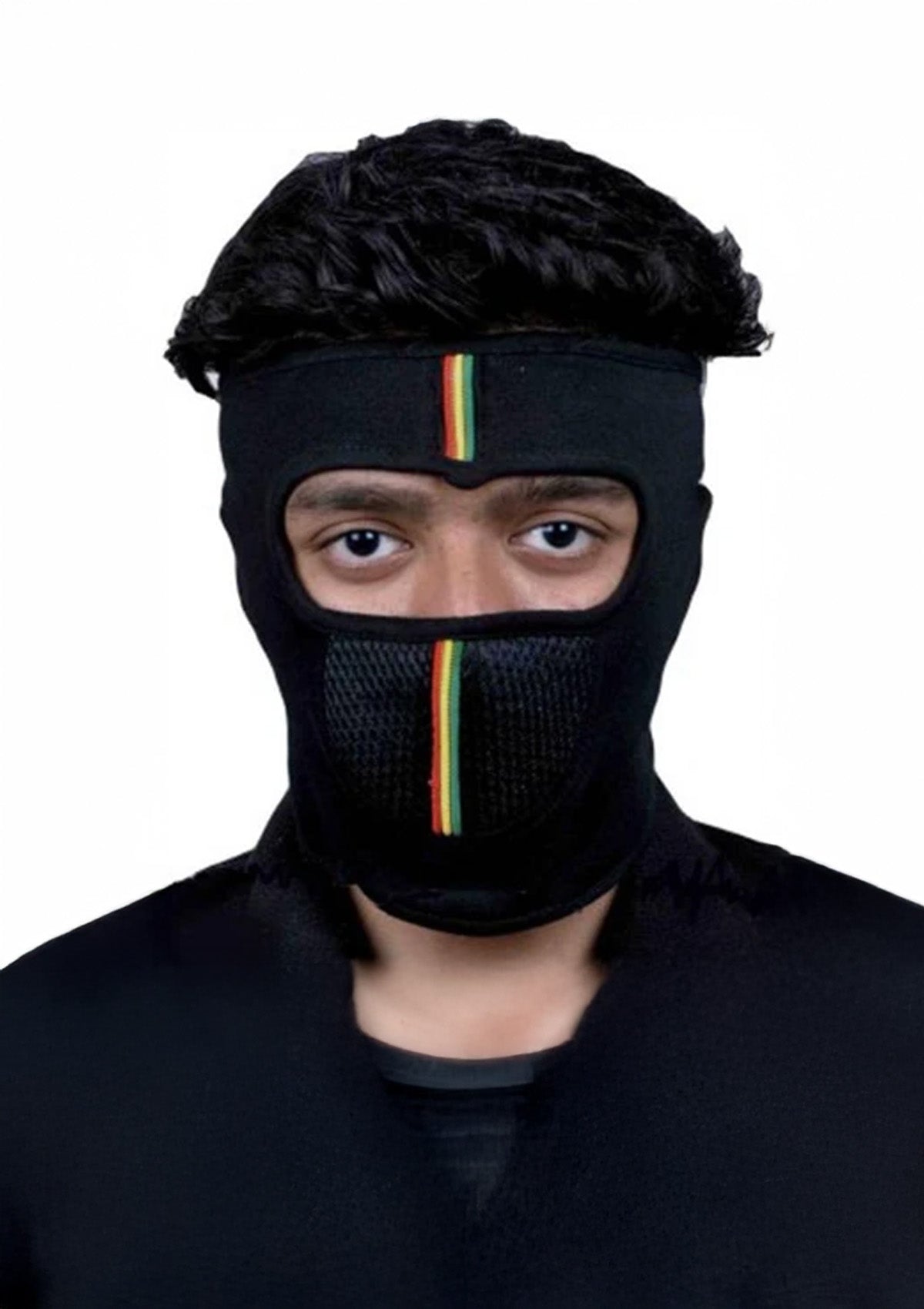 ClothingSutra Unisex Full Face Black Mask – Breathable Stretchable Protective Cover