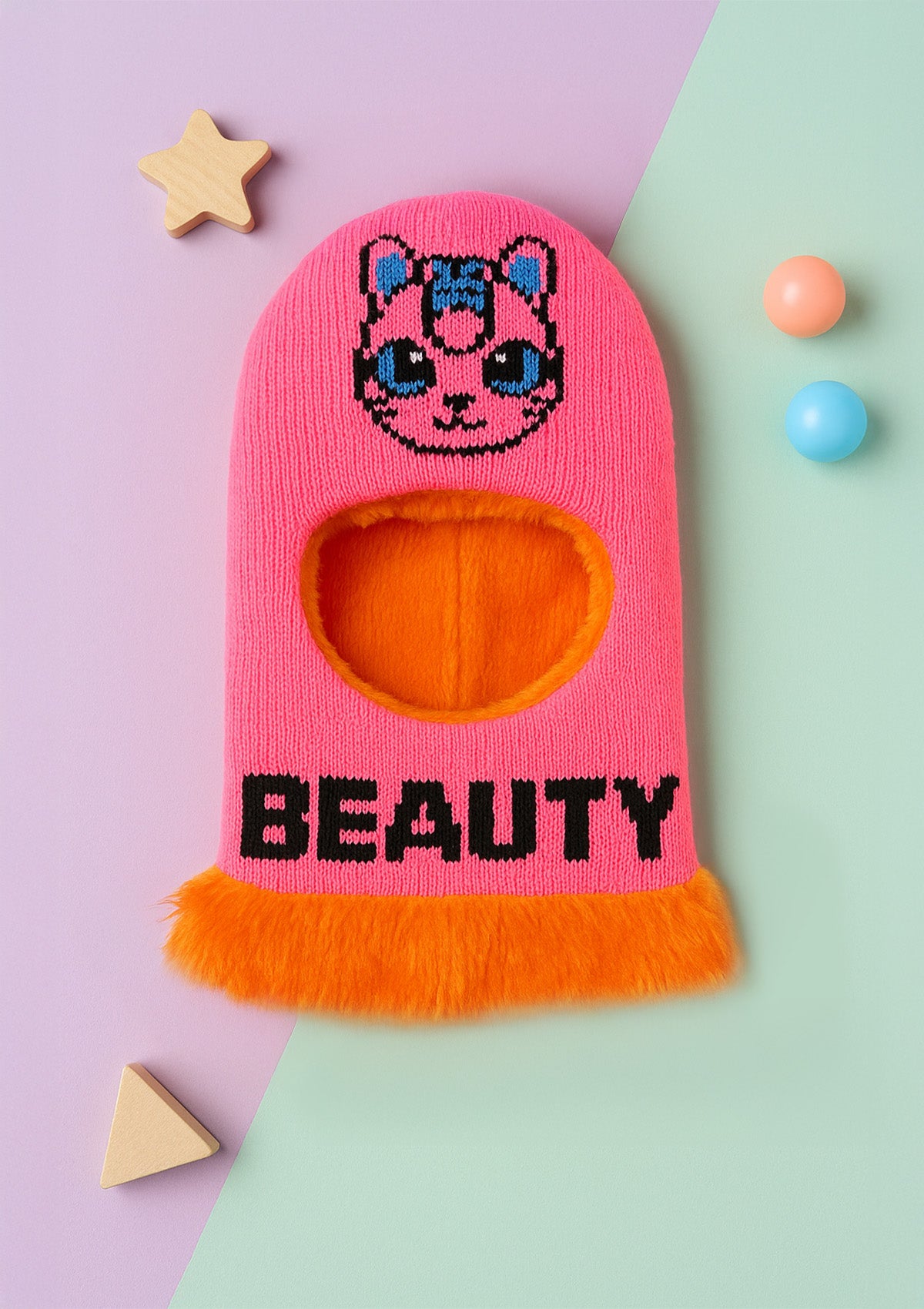 Kids Monkey Cap Set of 2 – Soft Knitted Balaclava Hats