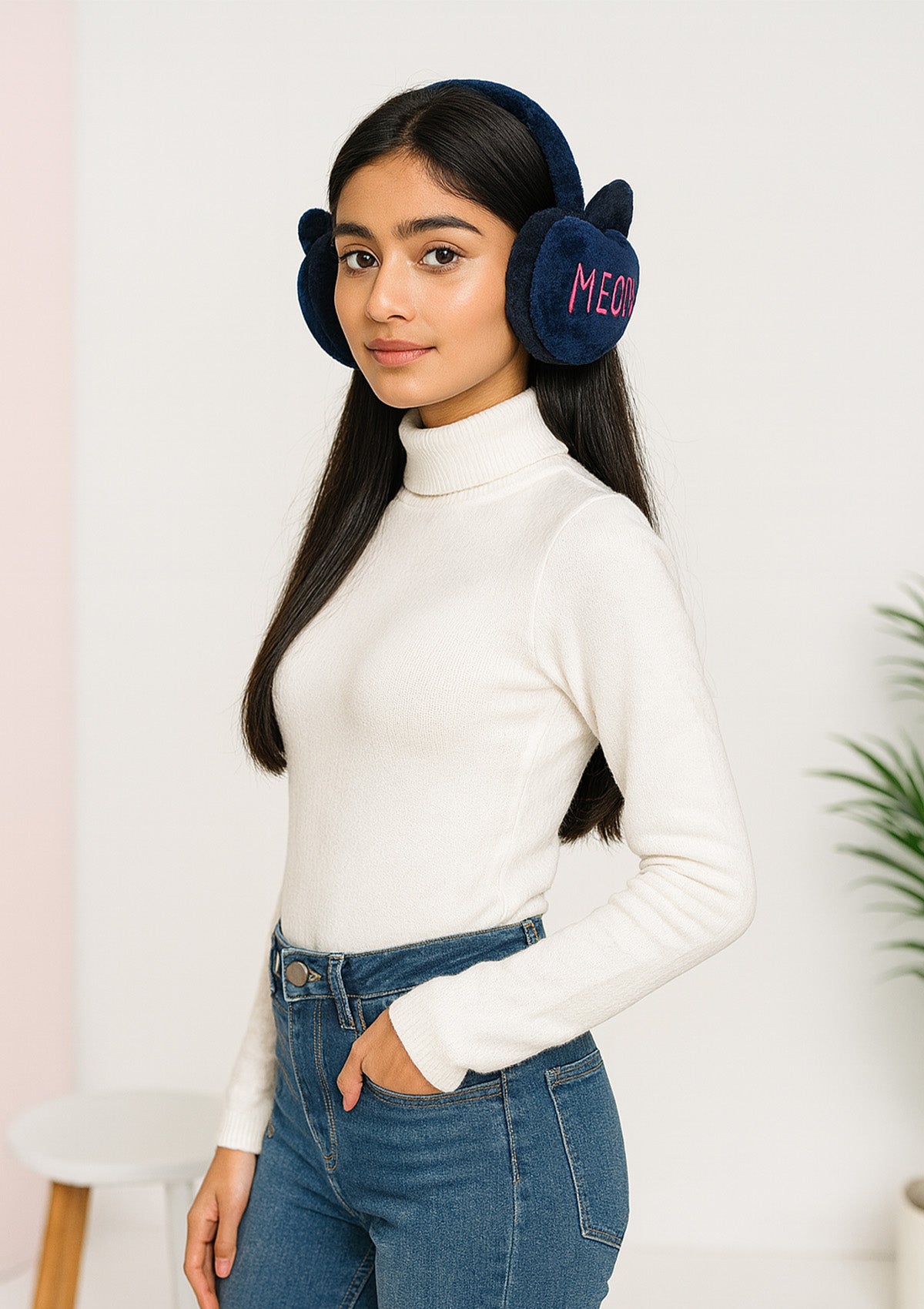 Winter Ear Muffs – Ultra Soft Plush Bunny Bow Design