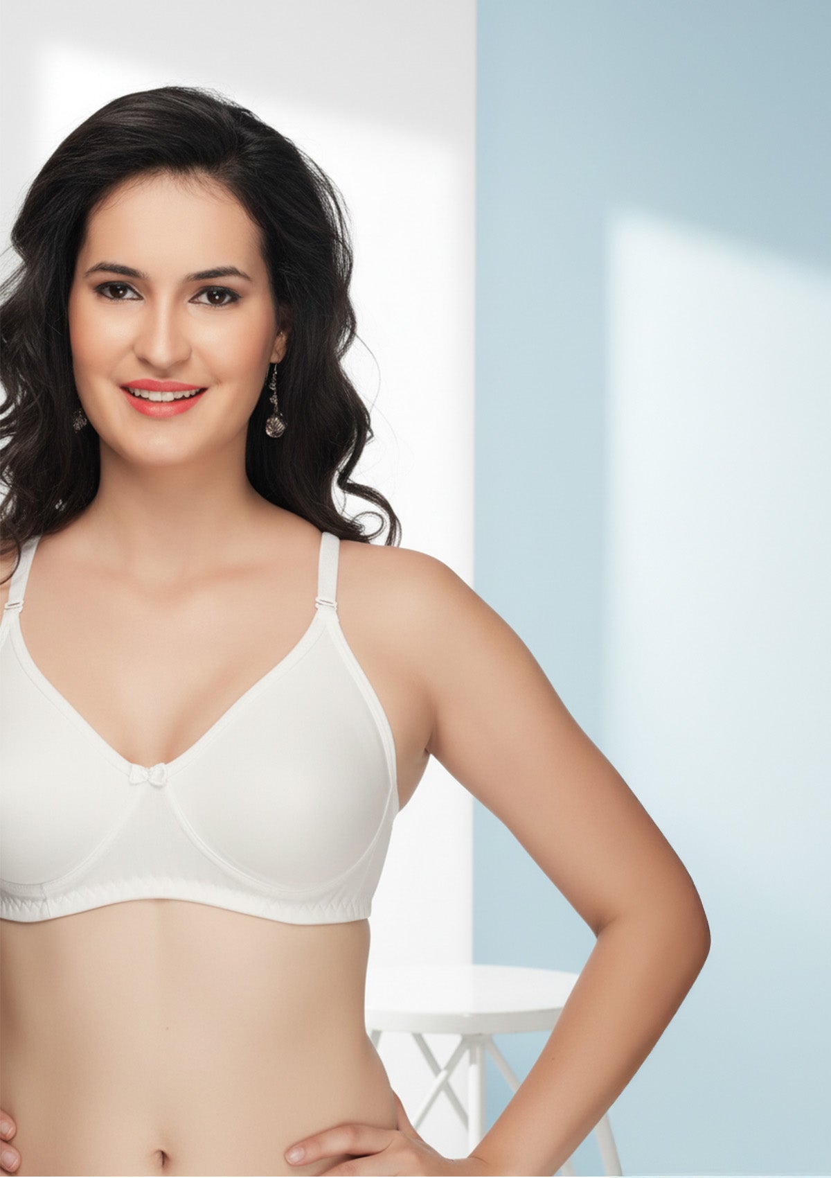 White B‑Cup Bra - Non‑Wired Everyday Comfort (38)