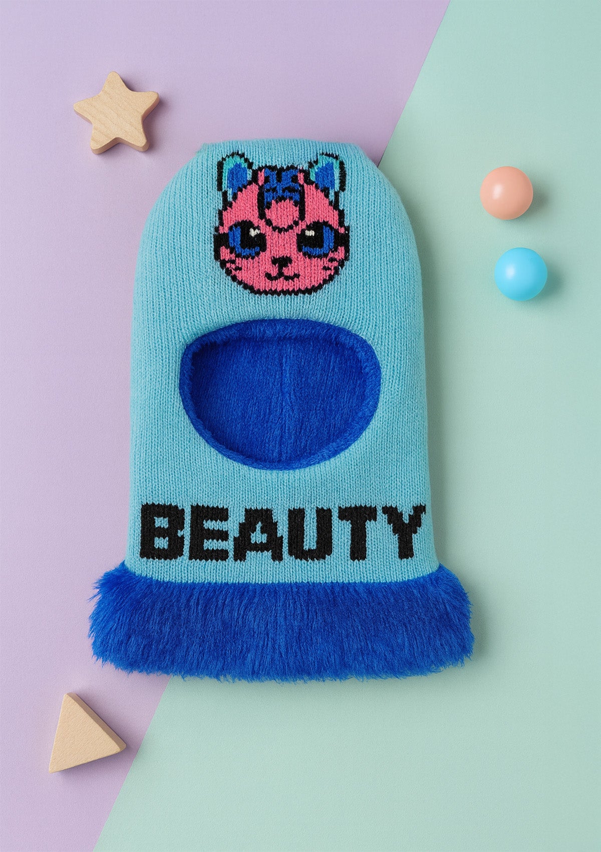 Kids Monkey Cap Set of 2 – Cozy Knitted Full Face Caps