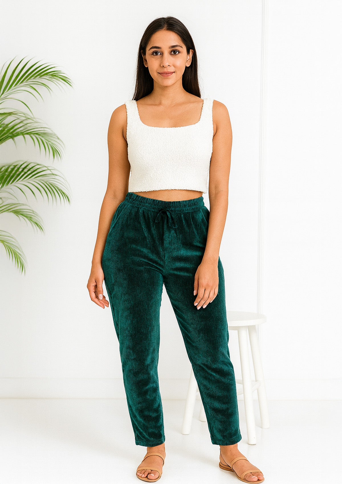 Warm Corduroy Pants – Soft Fleece Lined Winter Bottoms