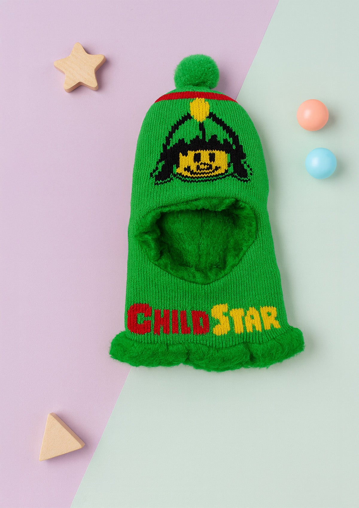 Kids Monkey Cap Set of 2 – Soft Plush Lined Knitted Balaclavas